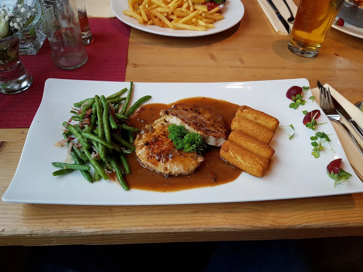 Schweinesteak Mit Grüne Bohnen