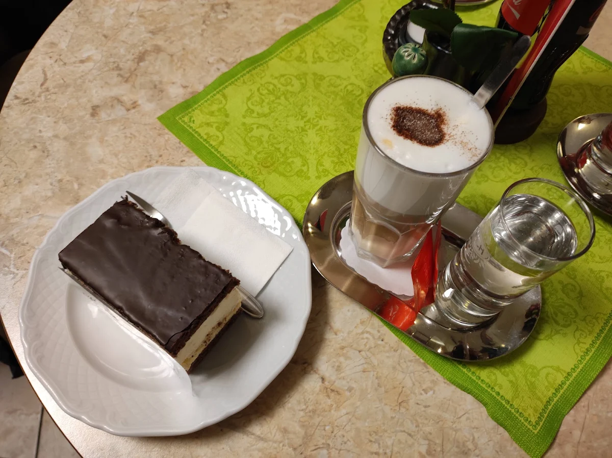 Café Latte Mit Bananschnitte