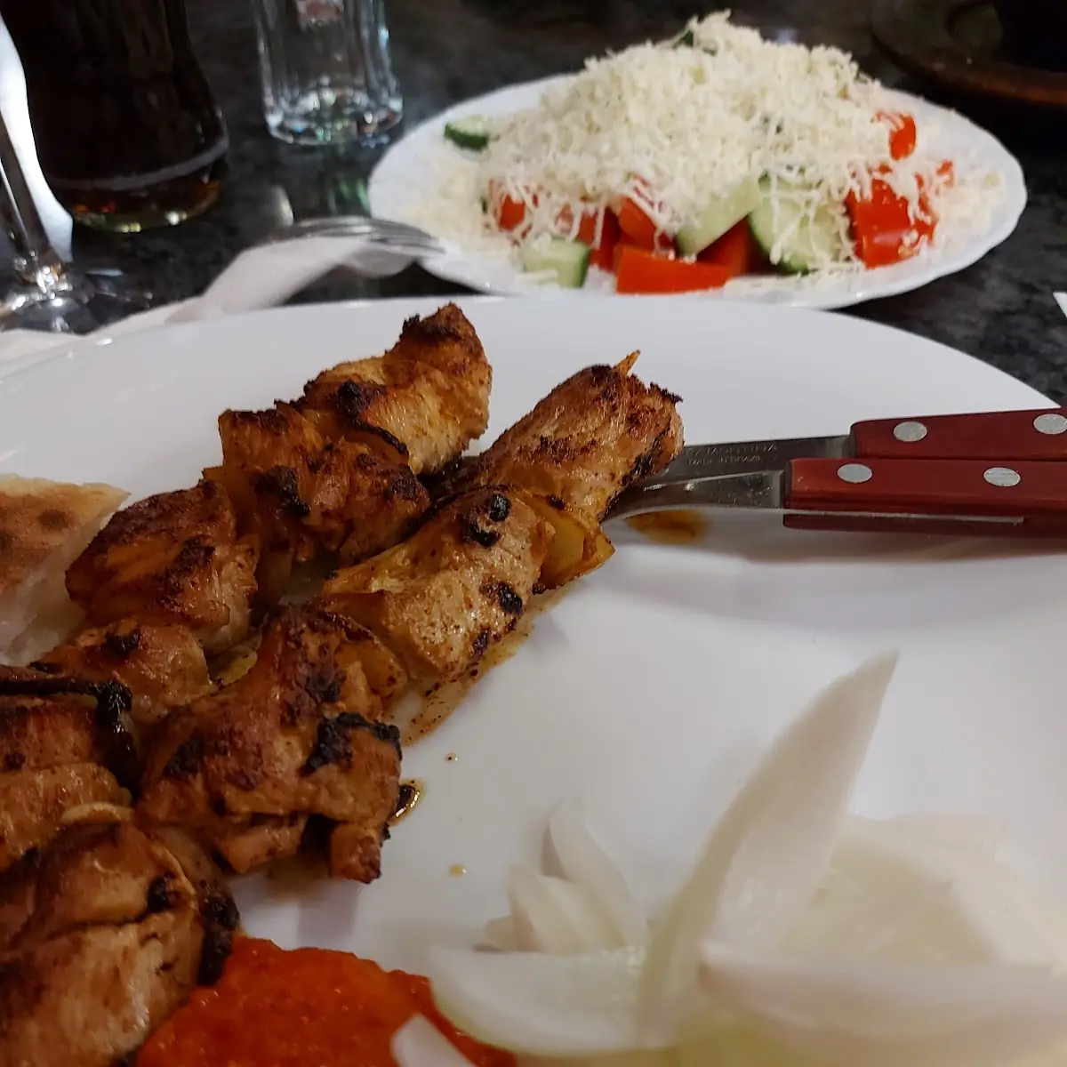 Spießen Puten Mit Ajvar Und Zwiebel