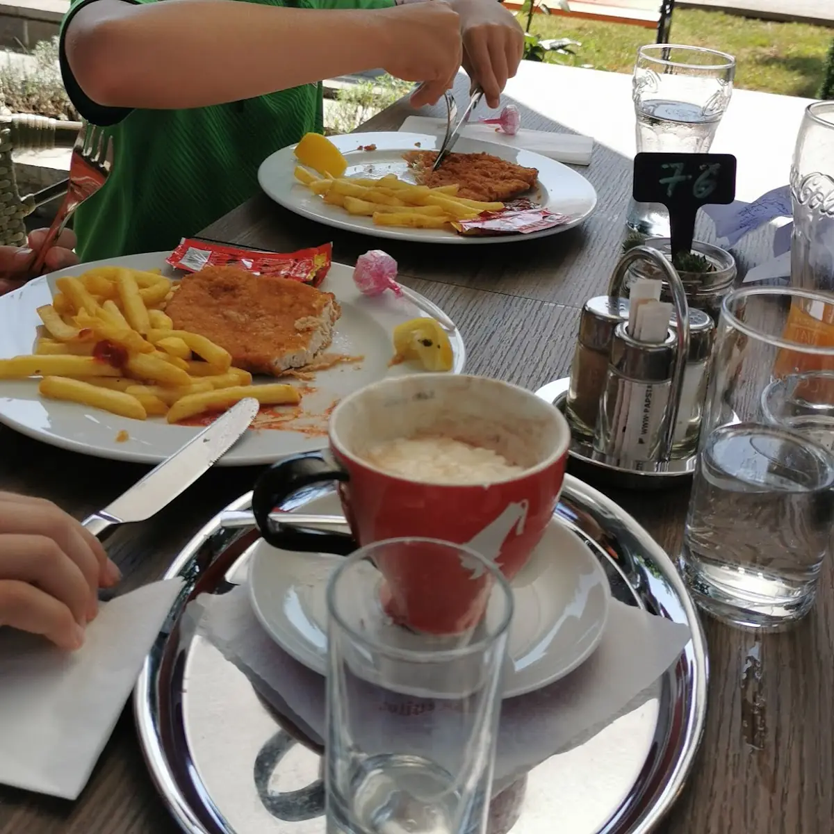 Hot Chocolate Wienerschnitzel With Pommes