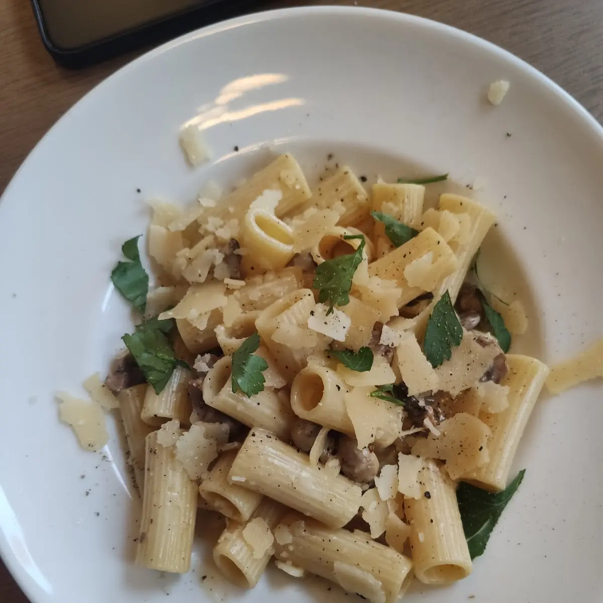 Macarrones Con Champiñones