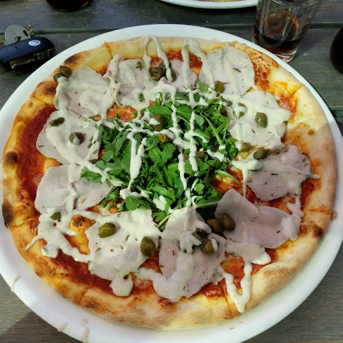 Pizza Mit Kalbsfleisch