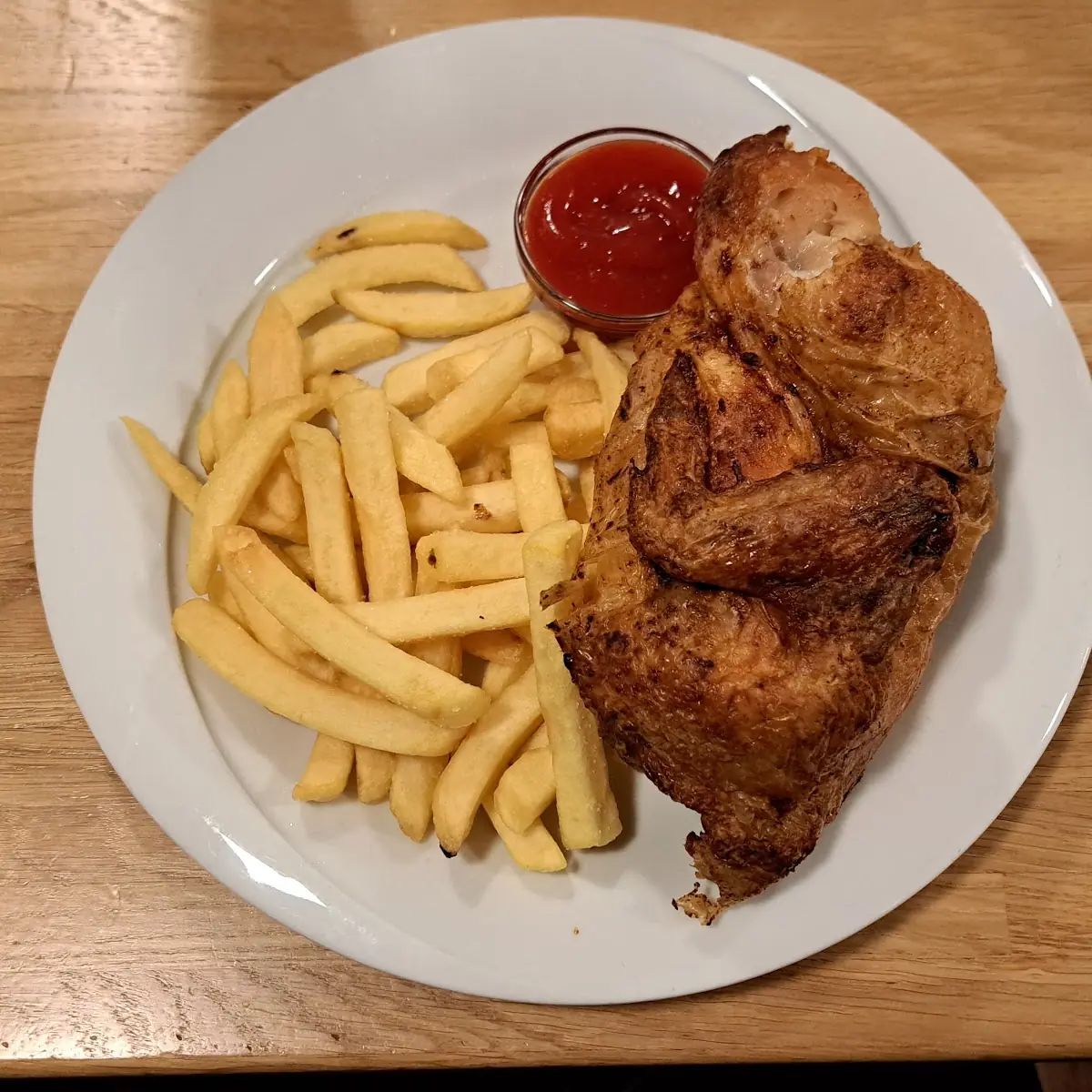 Brathenderl Mit Pommes