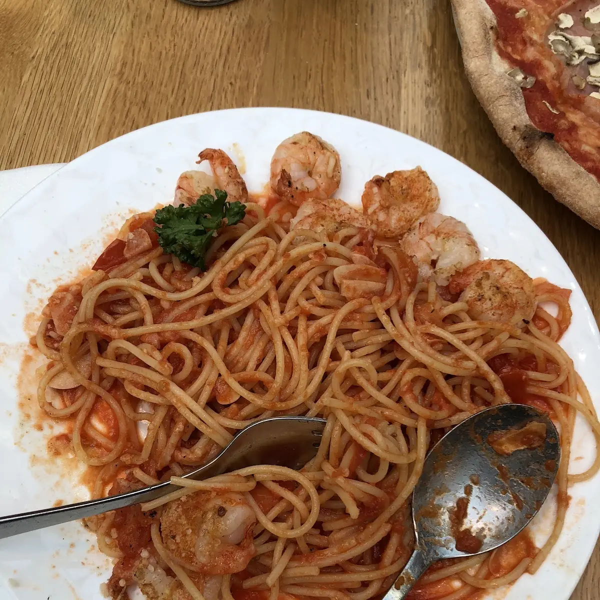 Spaghetti Mit Garnelen
