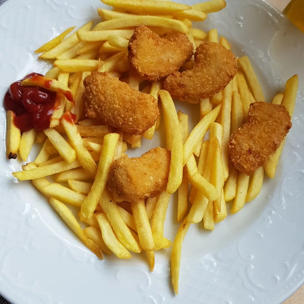Chicken Nuggets with French Fries