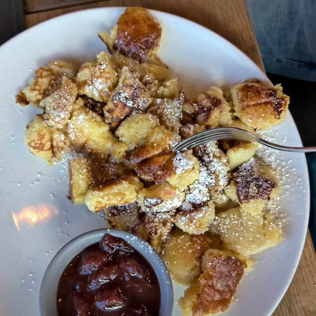 Kaiserschmarrn Ohne Rosinen Mit Apfelmus