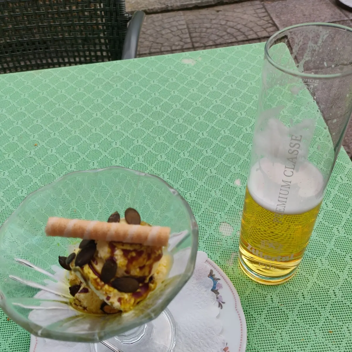 Eis Mit Kürbis Öl