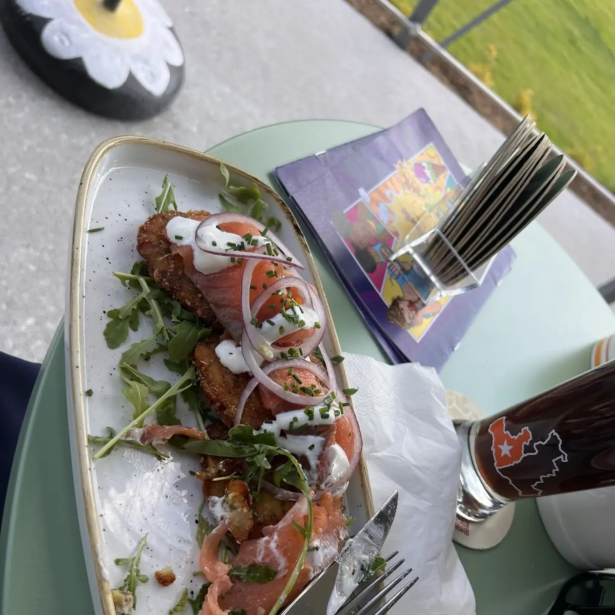 Kartoffelrösti Und Räucherlachs