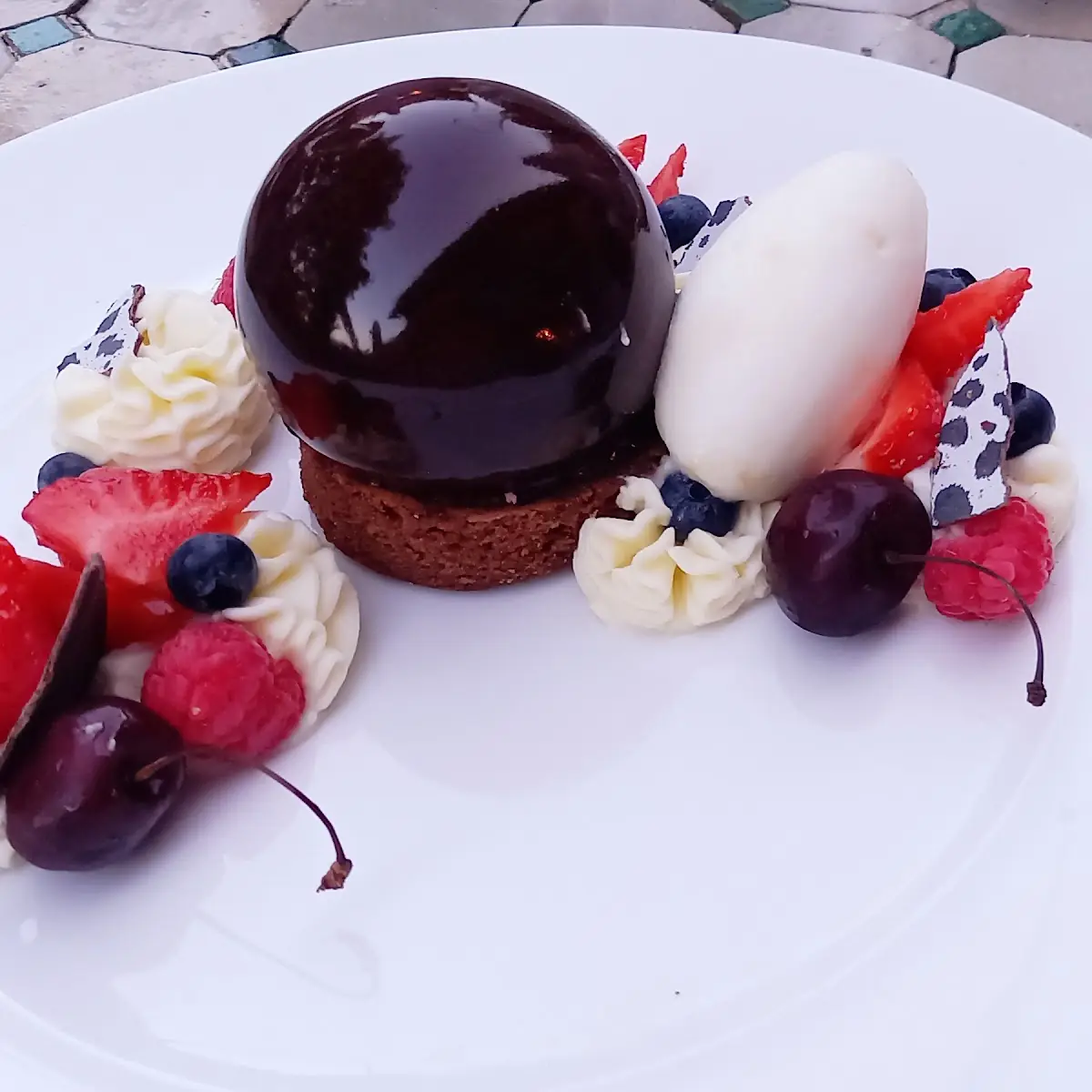 Himbeerkugel