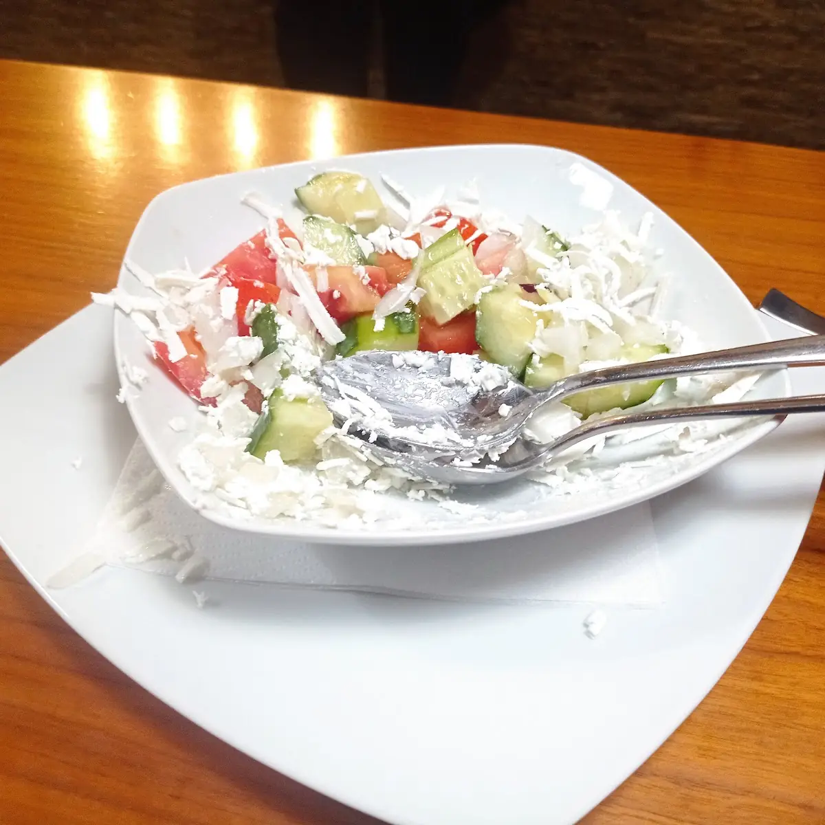 Sopska Salata Gemischte Salat Mit Fetakäse