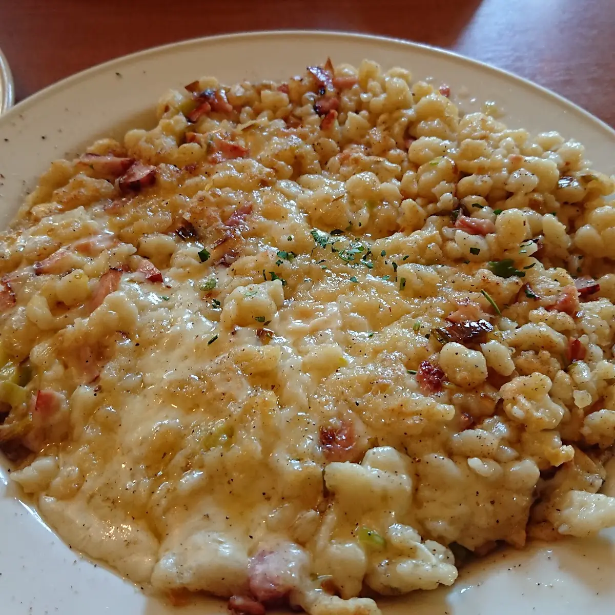 Eiernockerl Mit Speck