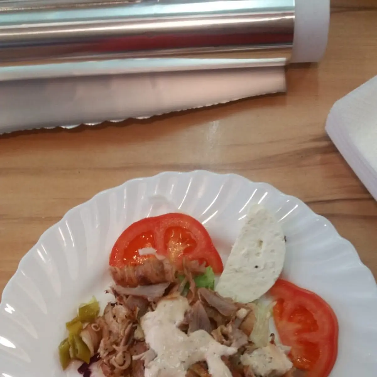 Kebap Teller mit Pommes frites