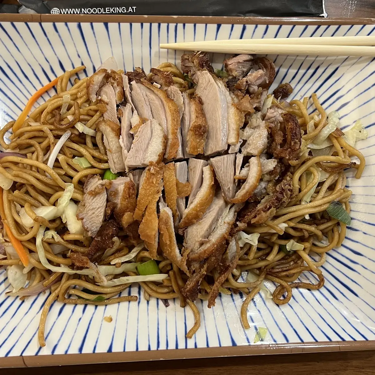 Knusprige Ente Mit Nudeln