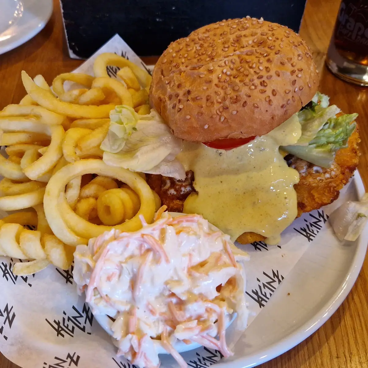 Chicken Curry Burger
