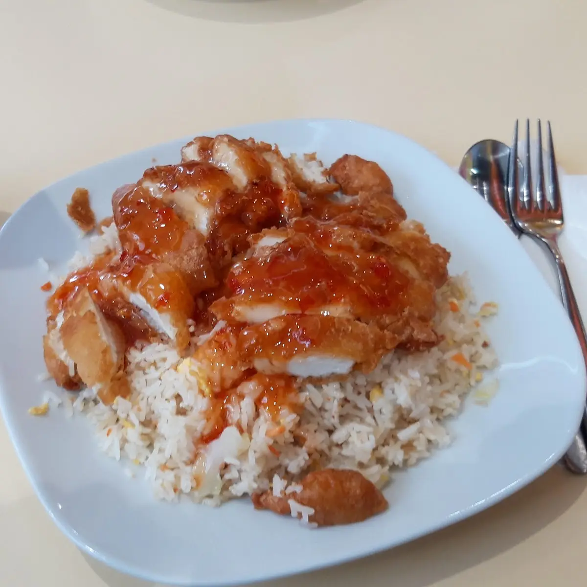 Knusprige Huhn Mit Eierreis