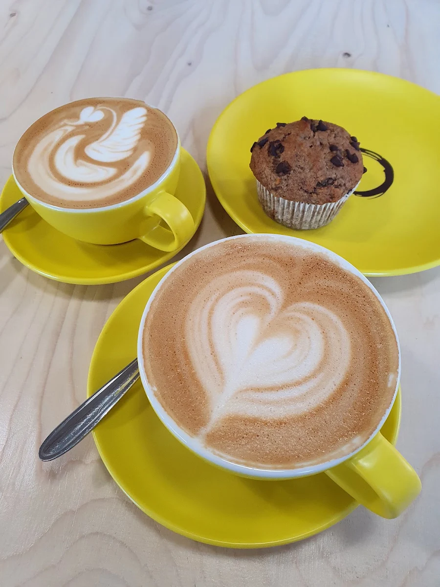 Hafer Latte Und Schoko Bananen Muffin