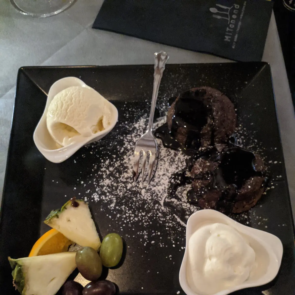 Warmer Schokokuchen