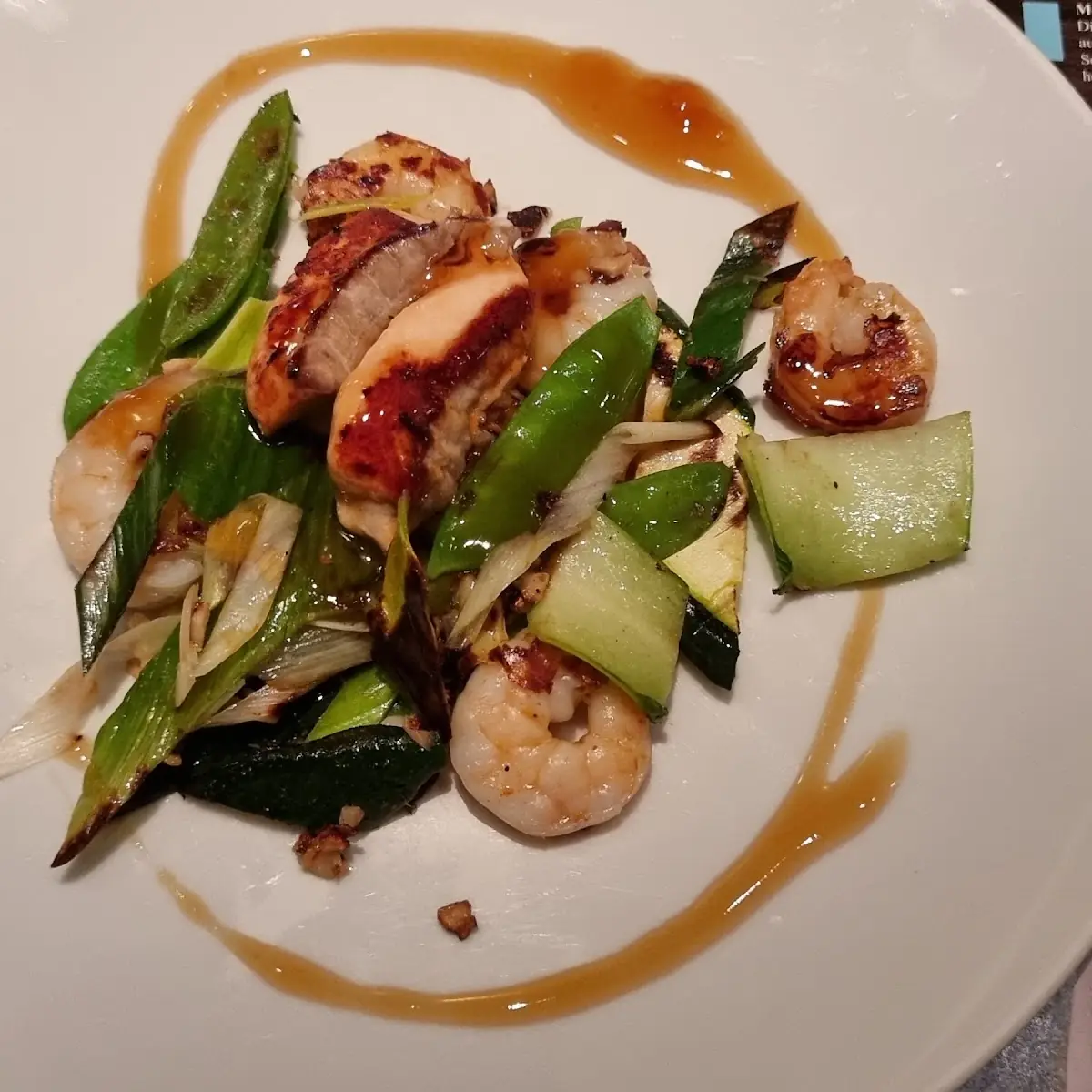 Seafood Vom Buffet Mit Gemüse