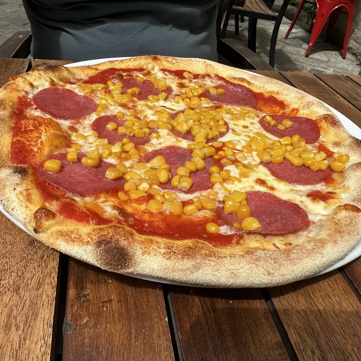 Pizza Salami Mit Mais