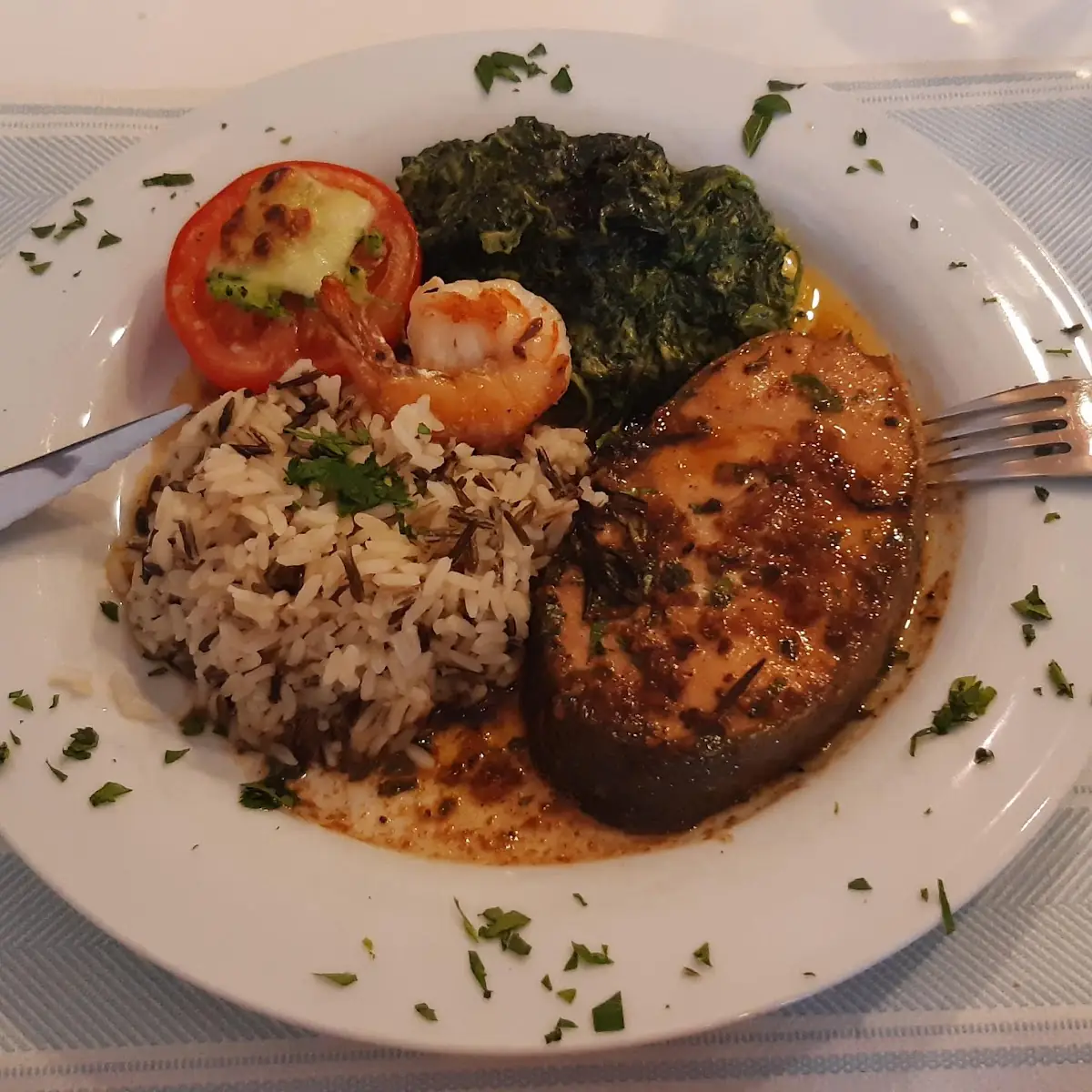 Salmão Com Espinafre