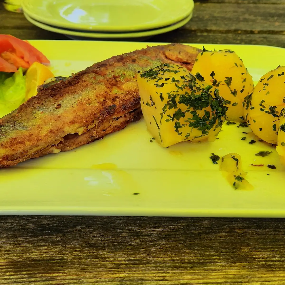 Eine Gegrillte Forelle