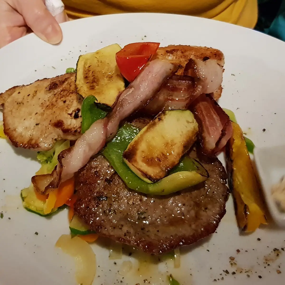 Grillteller Mit Gemüse