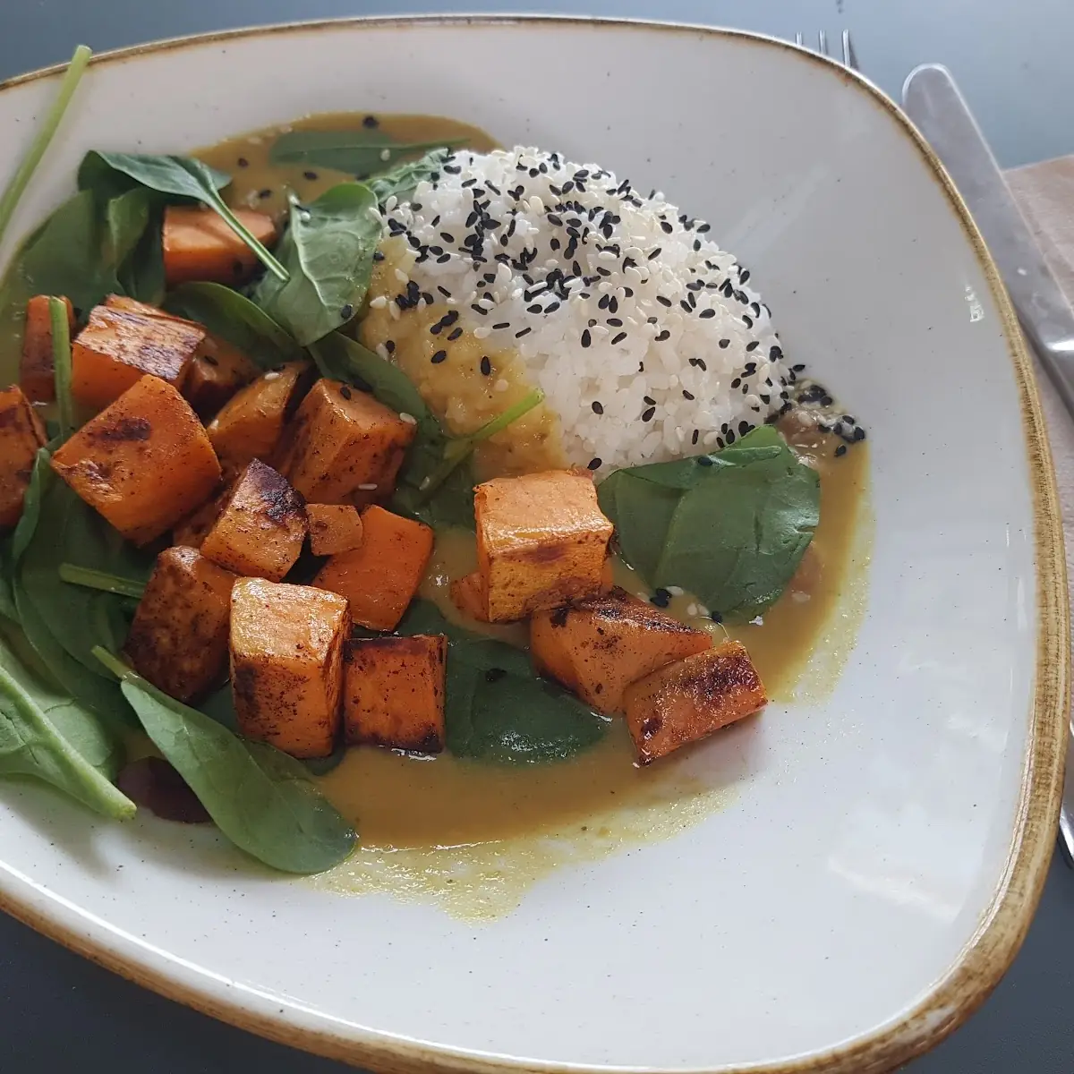 Curry Mit Spinat