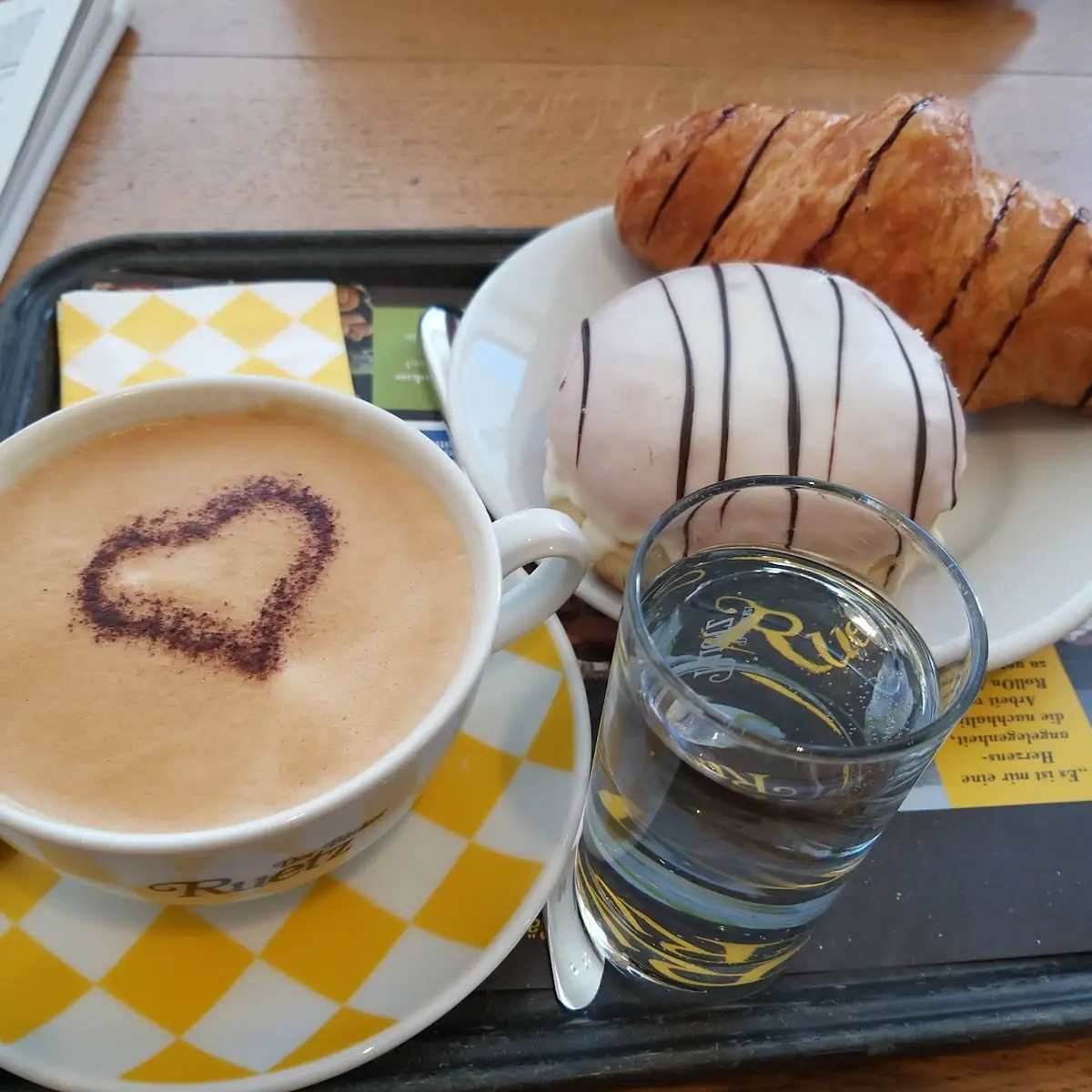 Croissant and Cappuccino