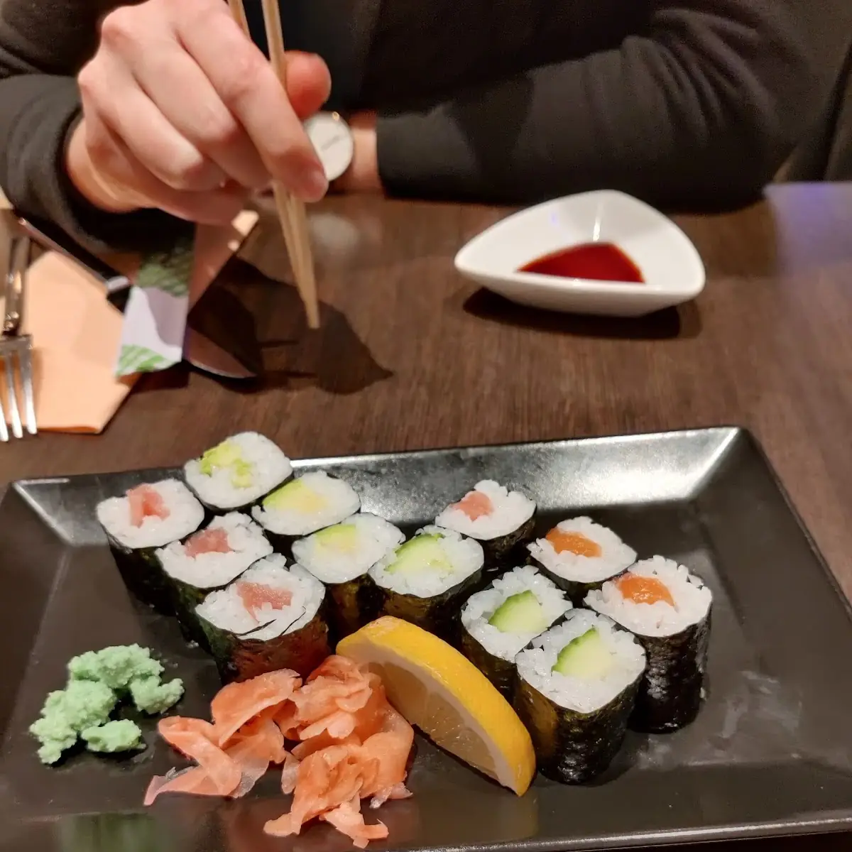 Gurke Lachs Maki