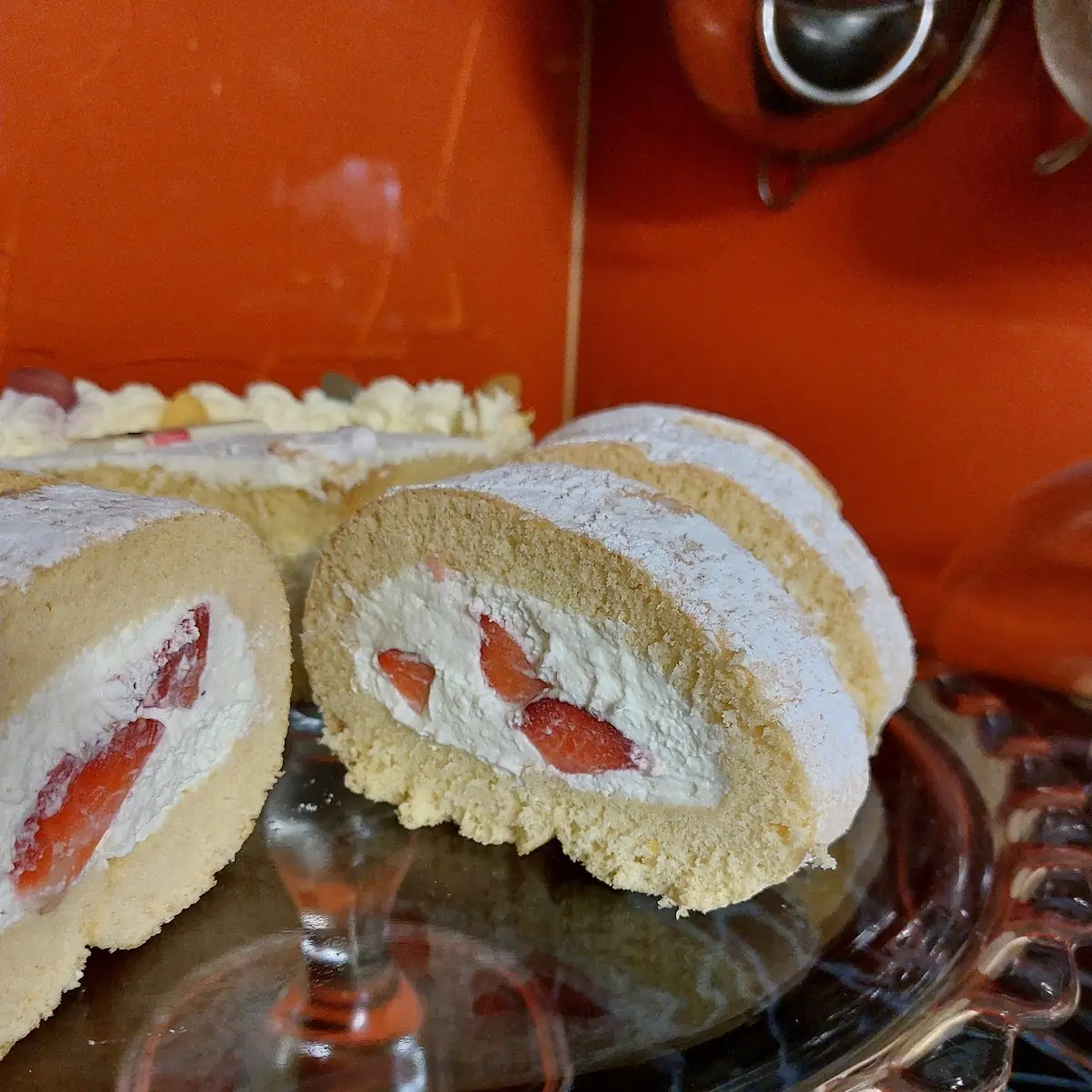 Erdbeer Roulade