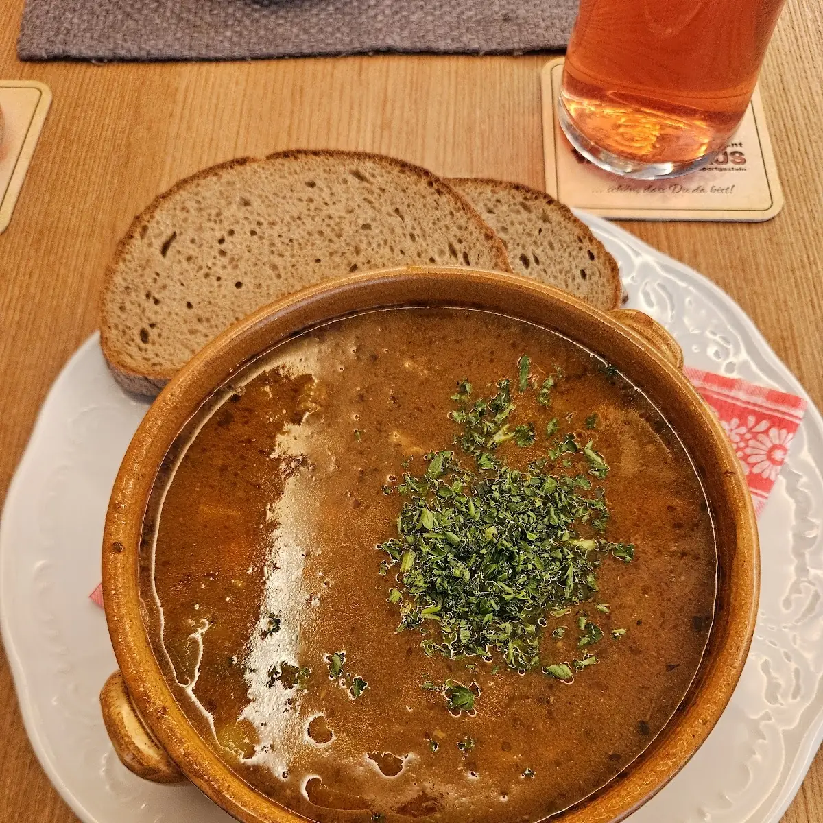 Goulash Soup with Bread