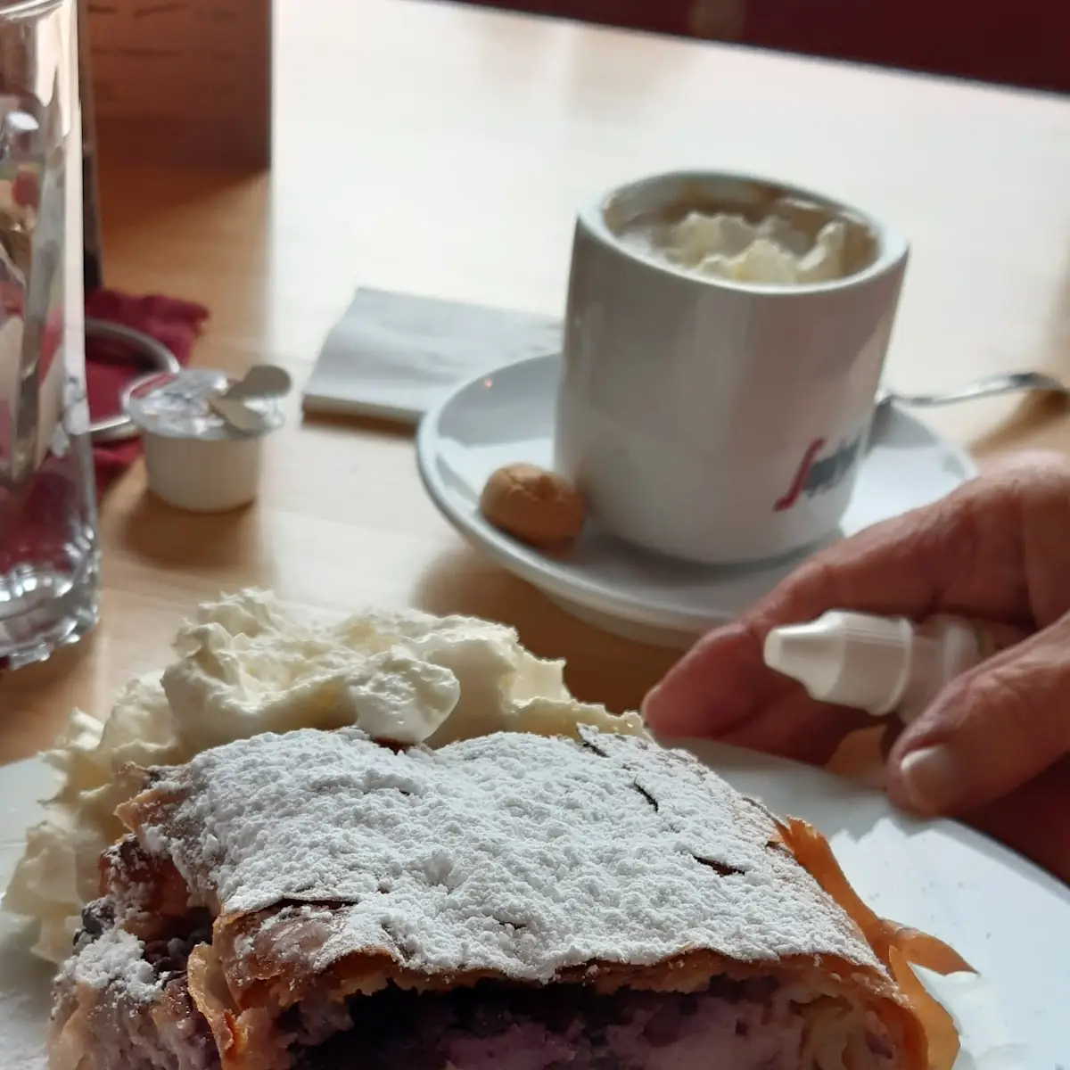 Heidelbeertopfenstrudel