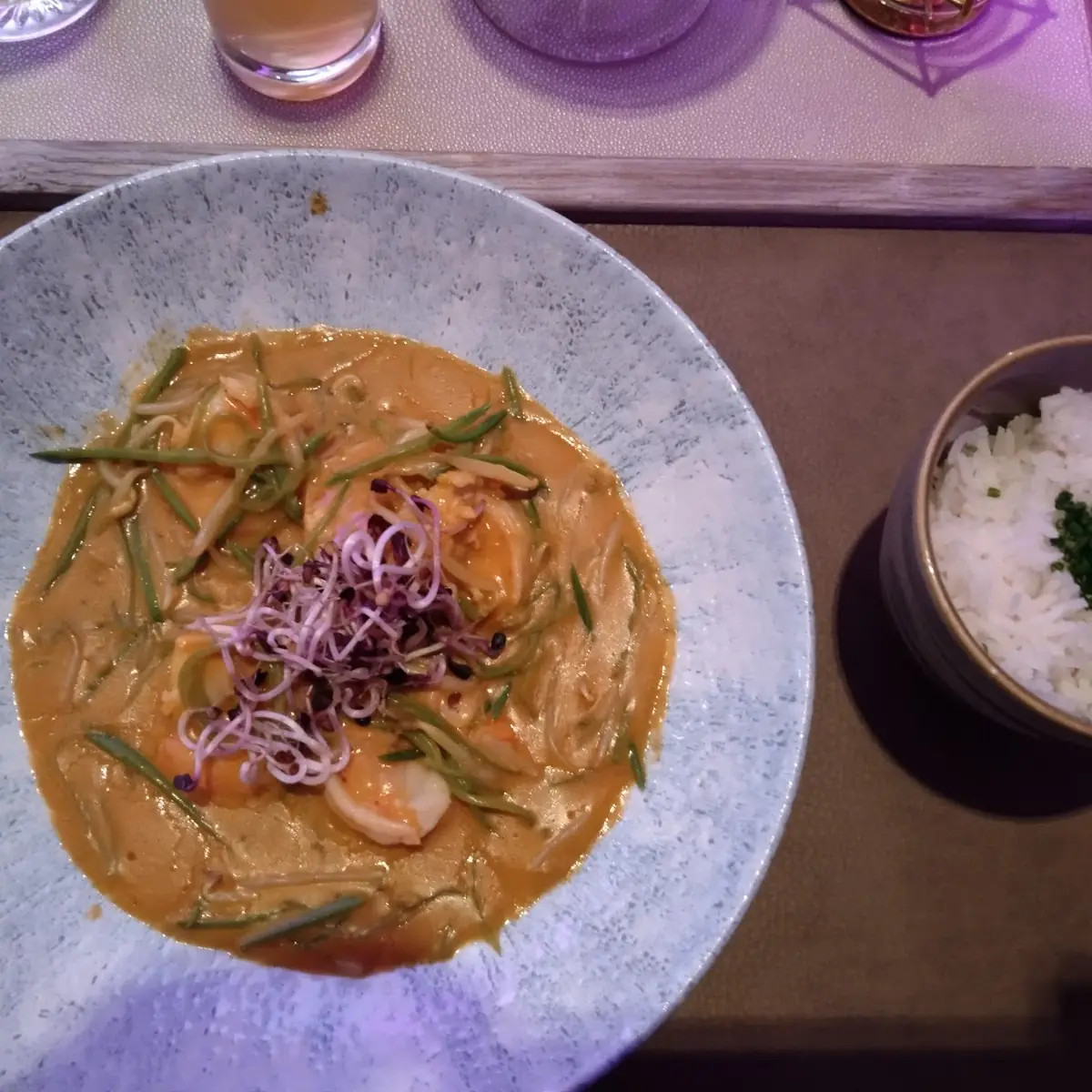 Garnelen Curry Mit Reis