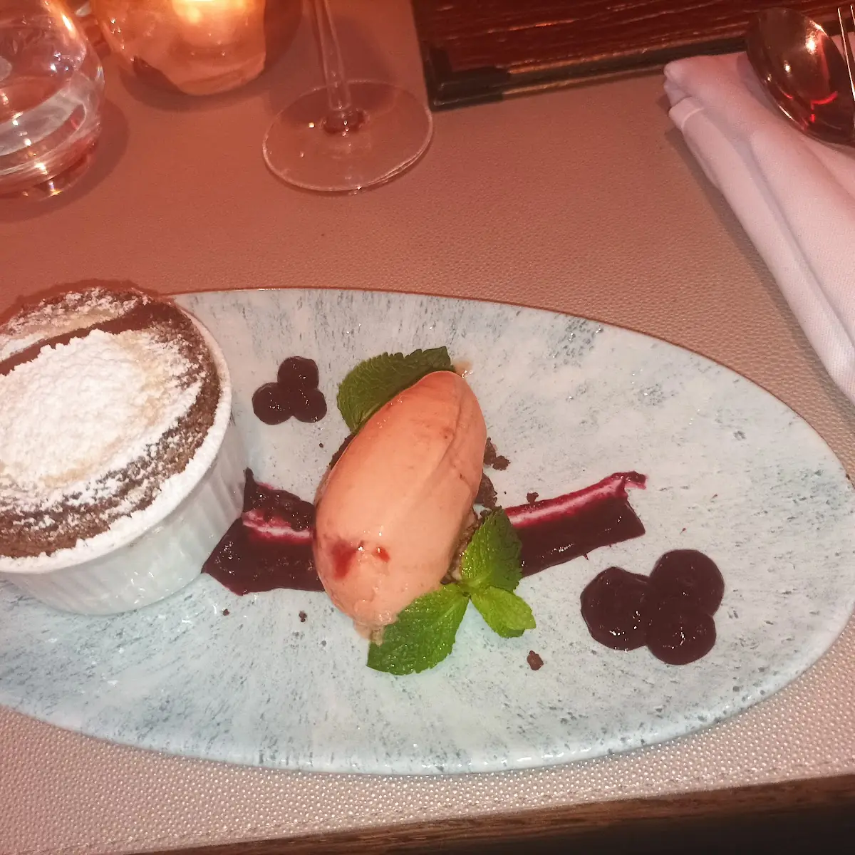Warmer Schokokuchen