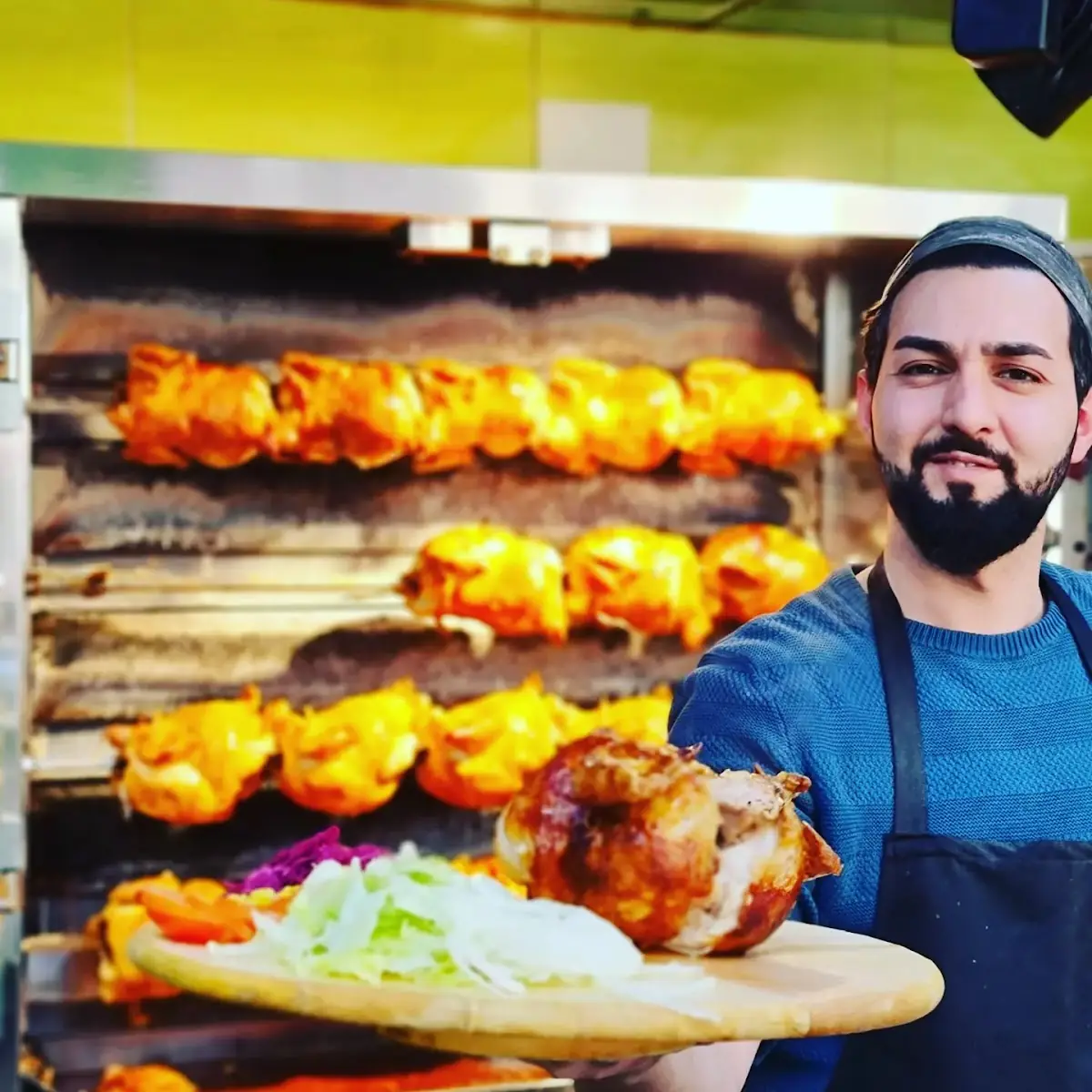Grillhuhn Teller
