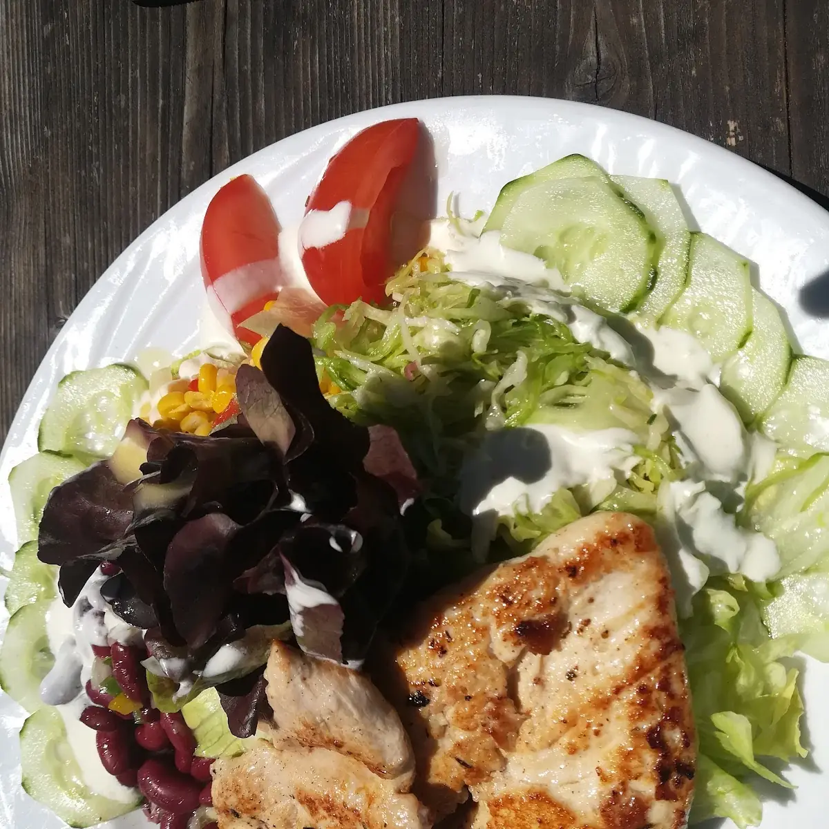 Salat Mit Putenstreifen
