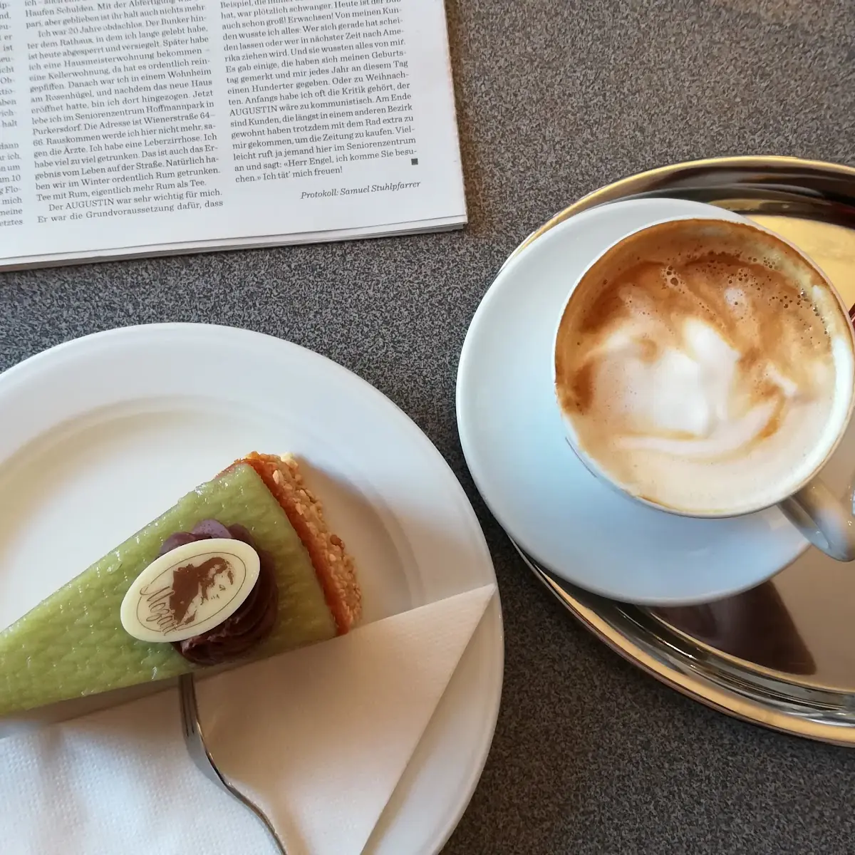 Melange Ohne Schlagobers Mozarttorte