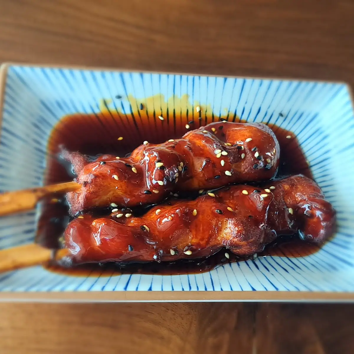 Hühnerspieß Mit Teriyaki Soße