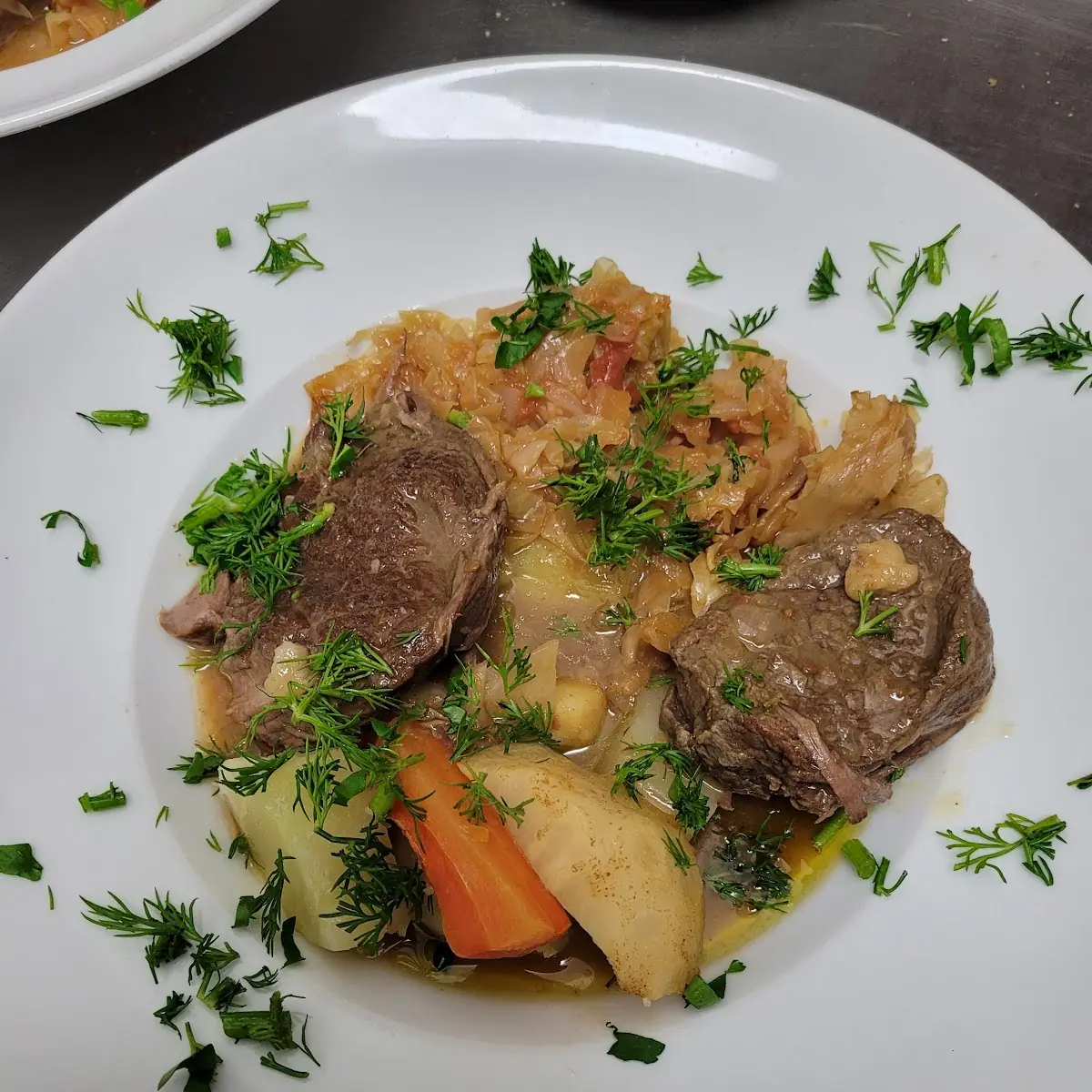 Winter Gemüse Mit Bio Rindfleisch Eintopf