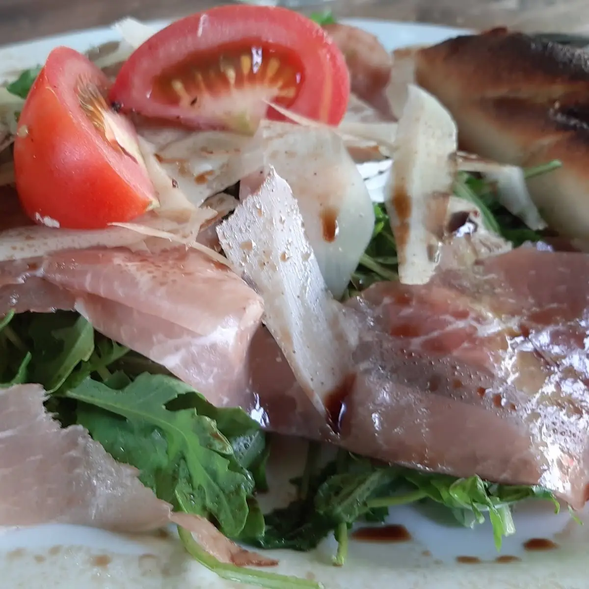 Rucola Salat Mit Prosciutto Und Parmesan