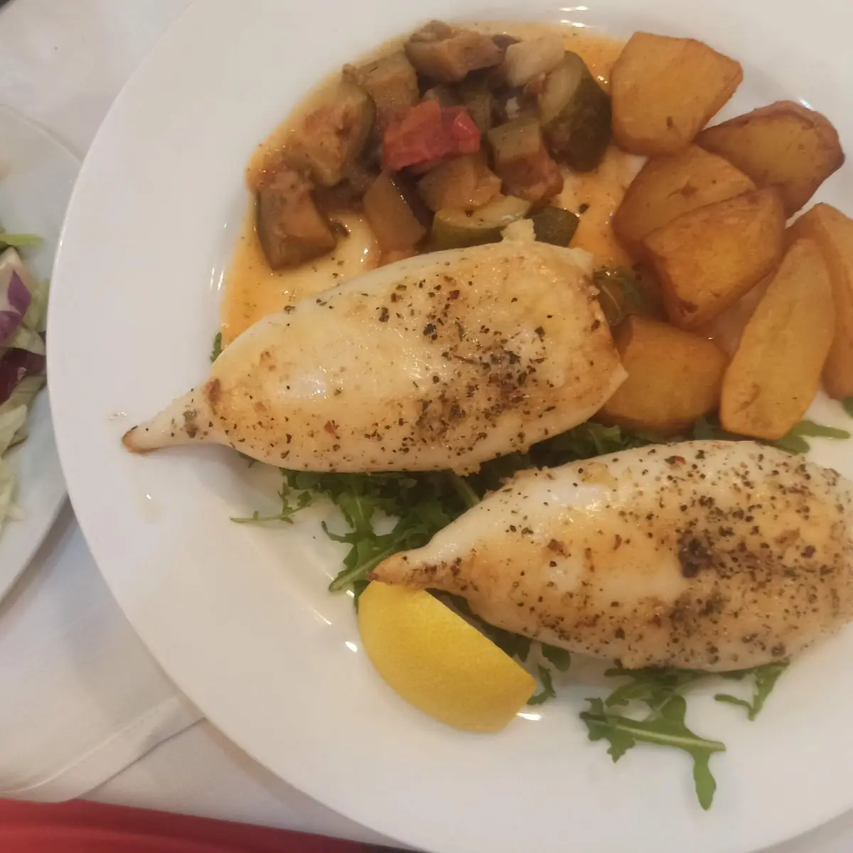 Gegrillte Calamari Facito