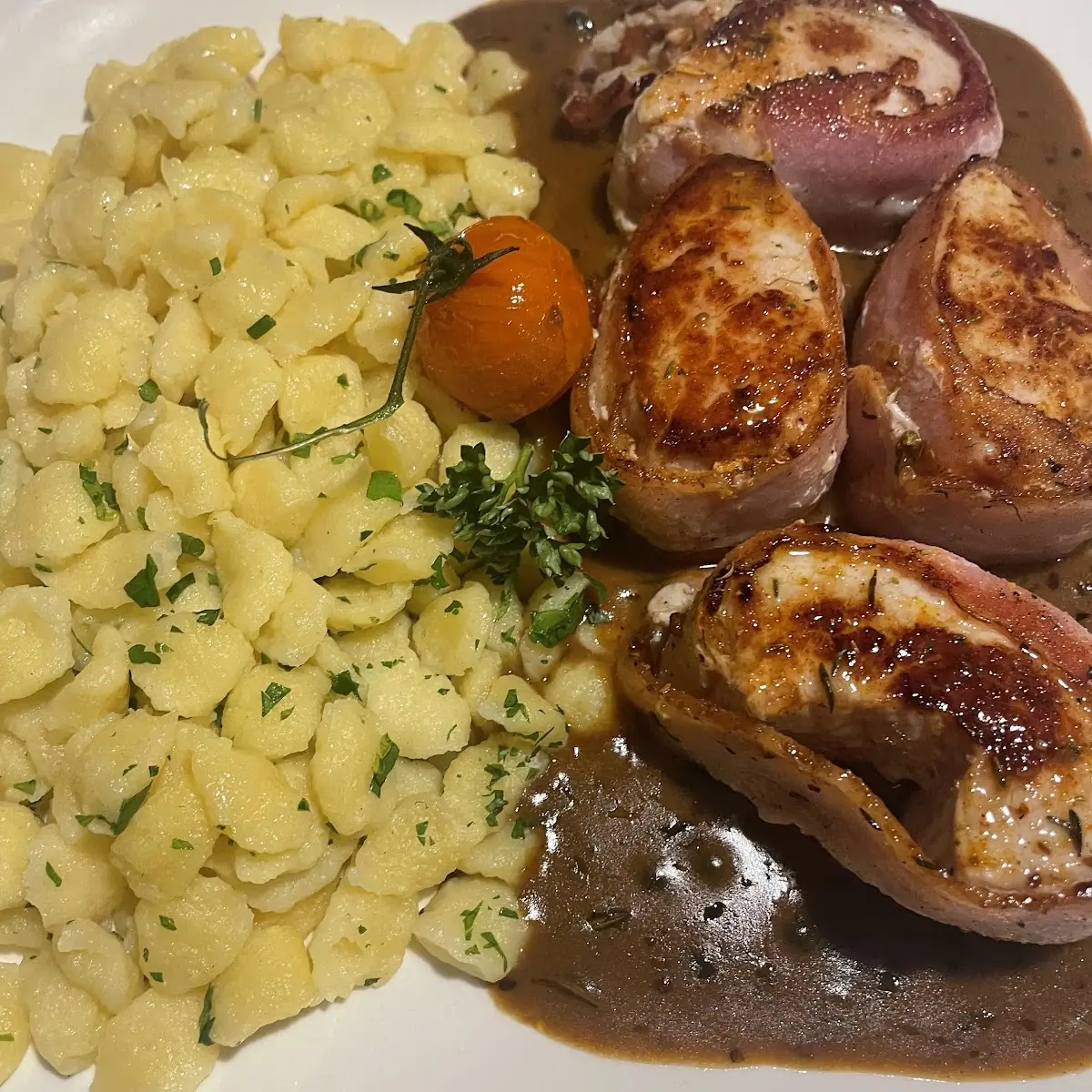 Pork Medallion In Peppercorn Sauce