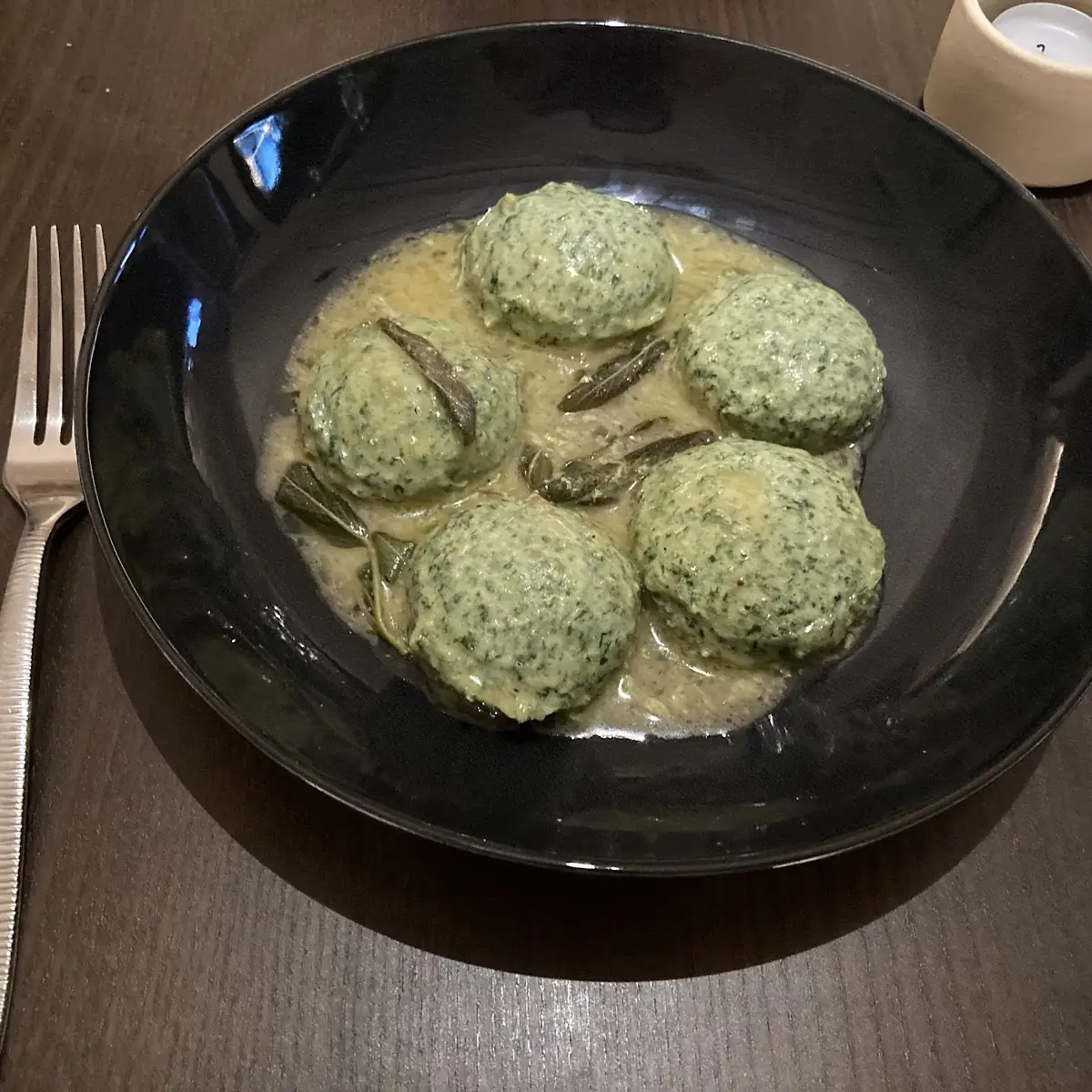 Gnudi with Ricotta and Spinach