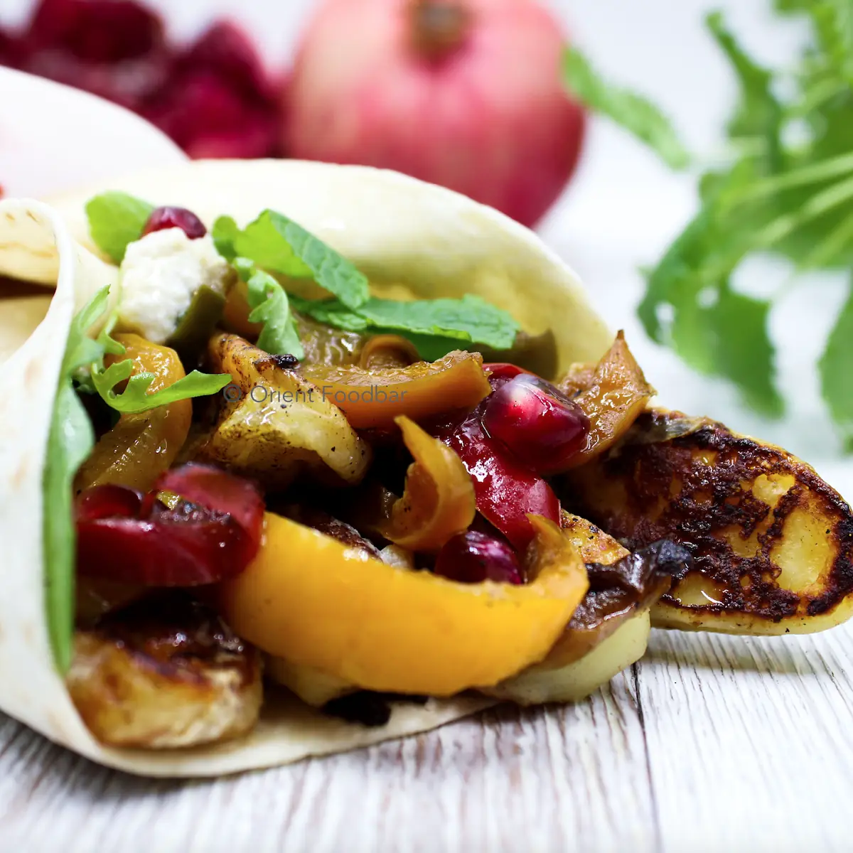 Grilled Halloumi Wrap Vegetarisch