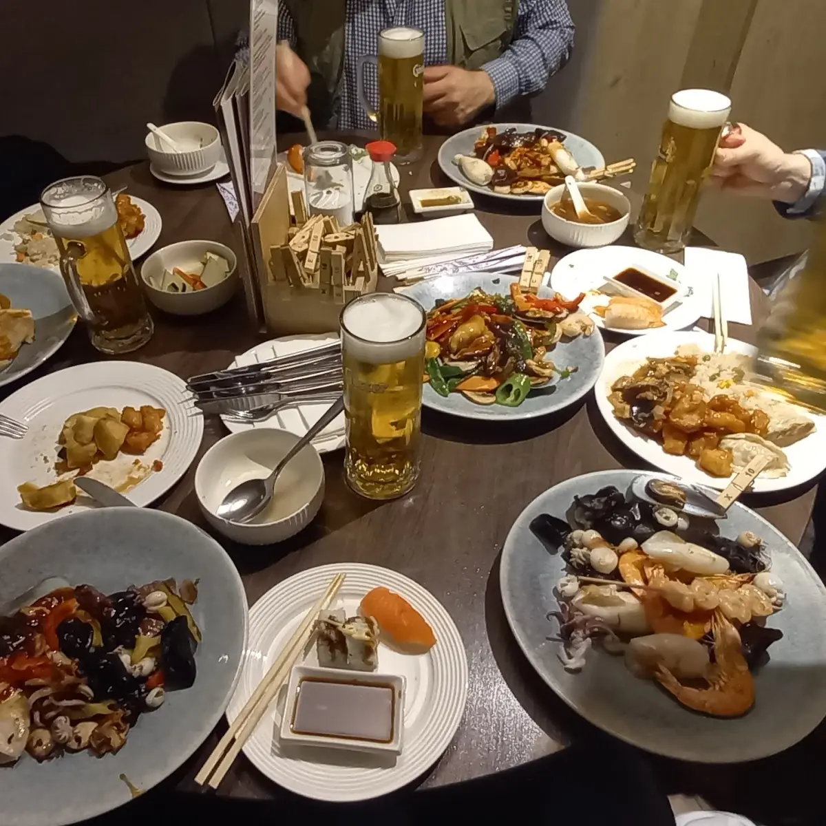 Морепродукты Жареные
