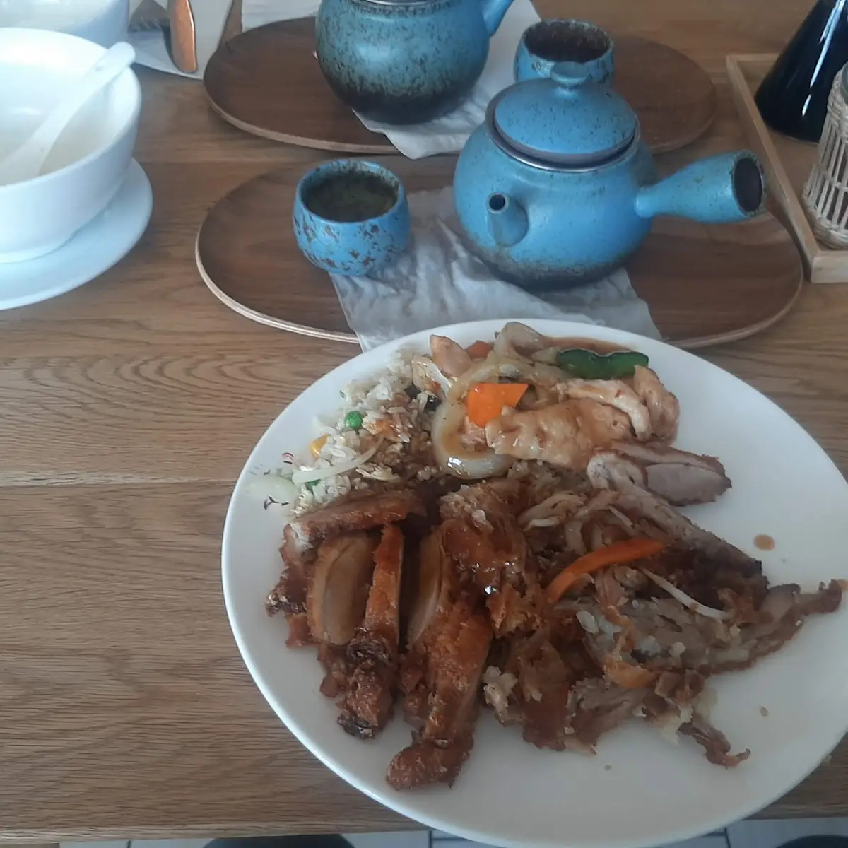 Knusprige Ente Mit Reis Buffet