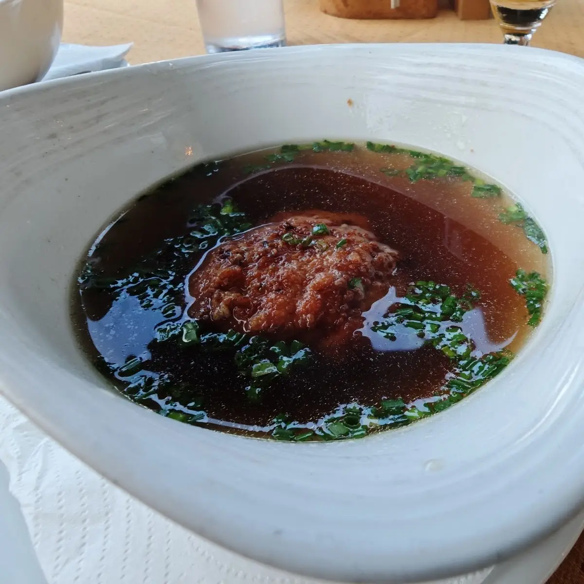 Käsepressknödel Suppe