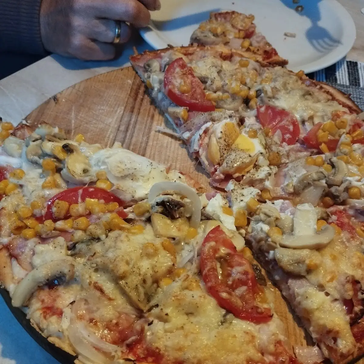 Große Pizza