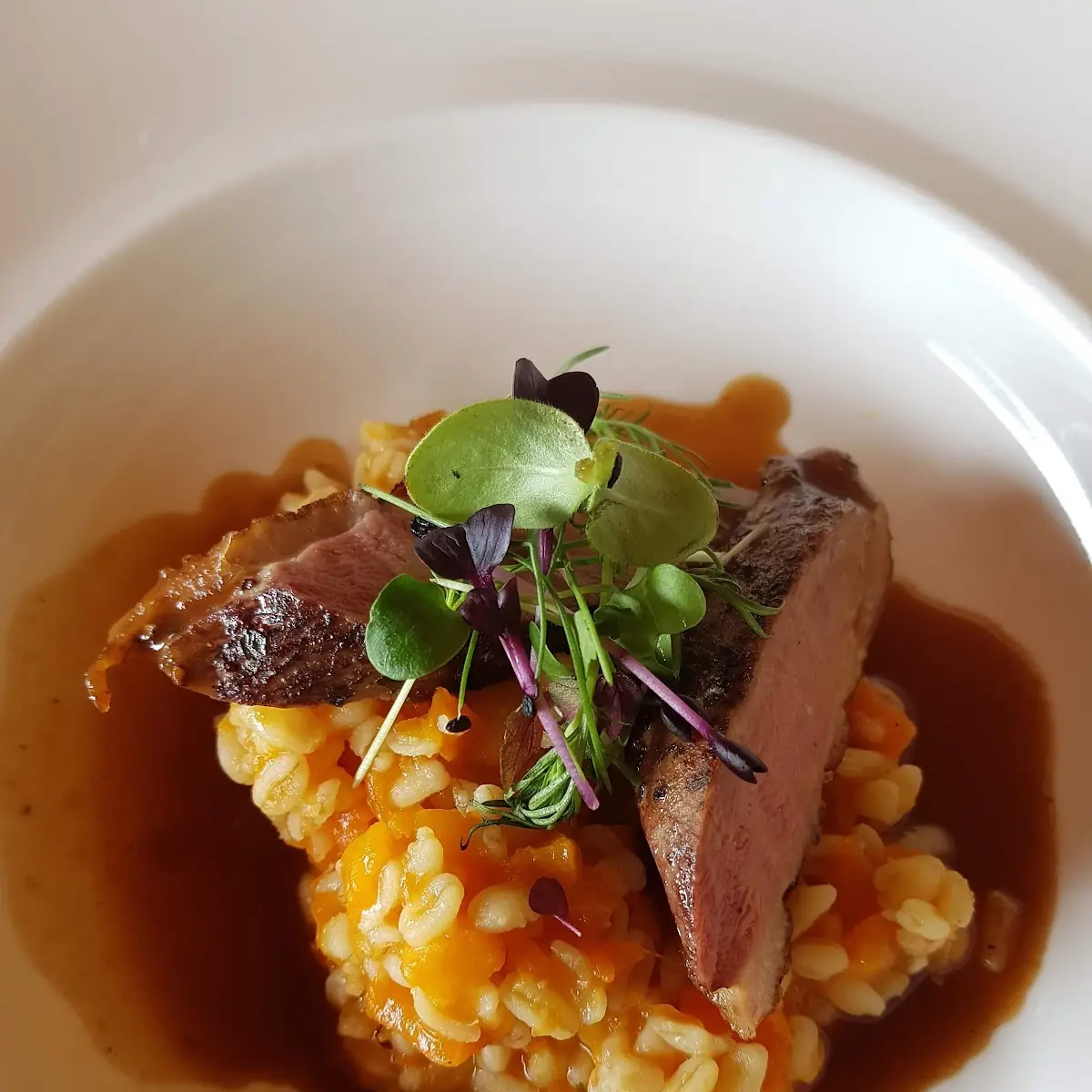 Entenbrustfilet Auf Risotto
