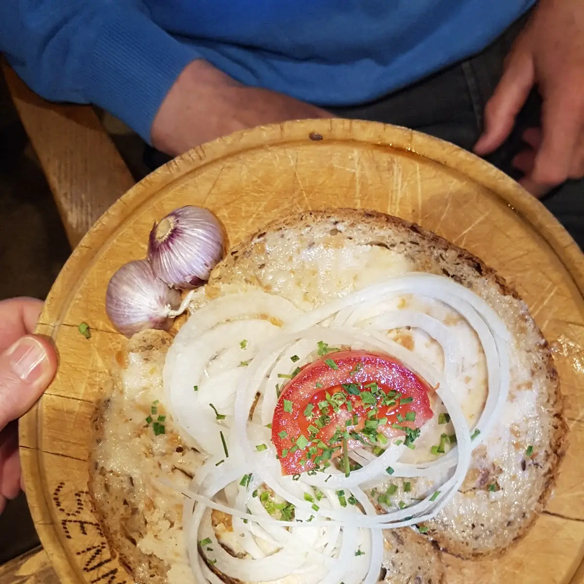Schmalzbrot Mit Zwiebeln Und Knoblauch